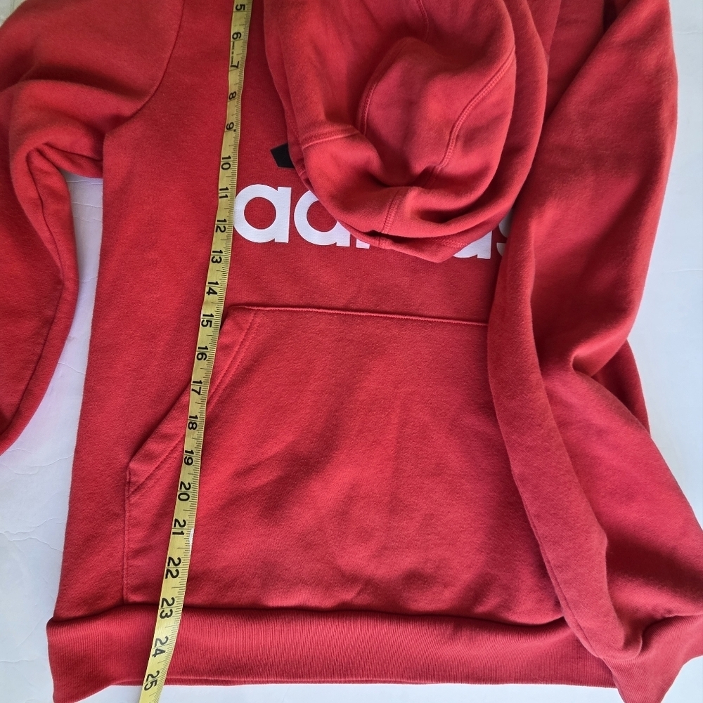 Adidas Youth Red Hoodie Sweater - Picture 5 of 5